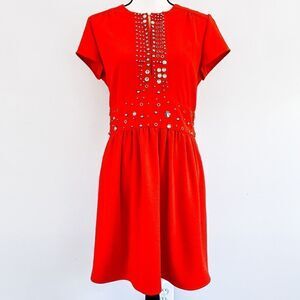 Sonia Rykiel Dress Beaded Rhinestone